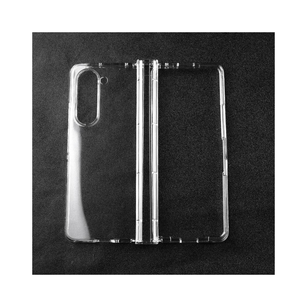 For Samsung Galaxy Z Fold5 5G Hard PC Clear Back Cover Hinge Protection Anti-Scratch Phone Case