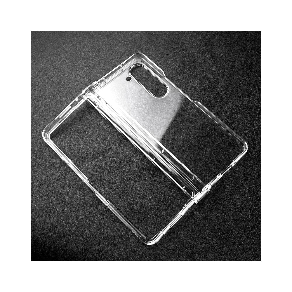 For Samsung Galaxy Z Fold5 5G Hard PC Clear Back Cover Hinge Protection Anti-Scratch Phone Case