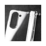 For Samsung Galaxy Z Fold5 5G Hard PC Clear Back Cover Hinge Protection Anti-Scratch Phone Case