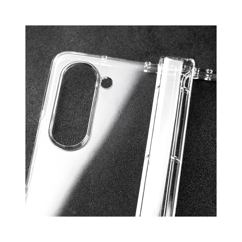 For Samsung Galaxy Z Fold5 5G Hard PC Clear Back Cover Hinge Protection Anti-Scratch Phone Case