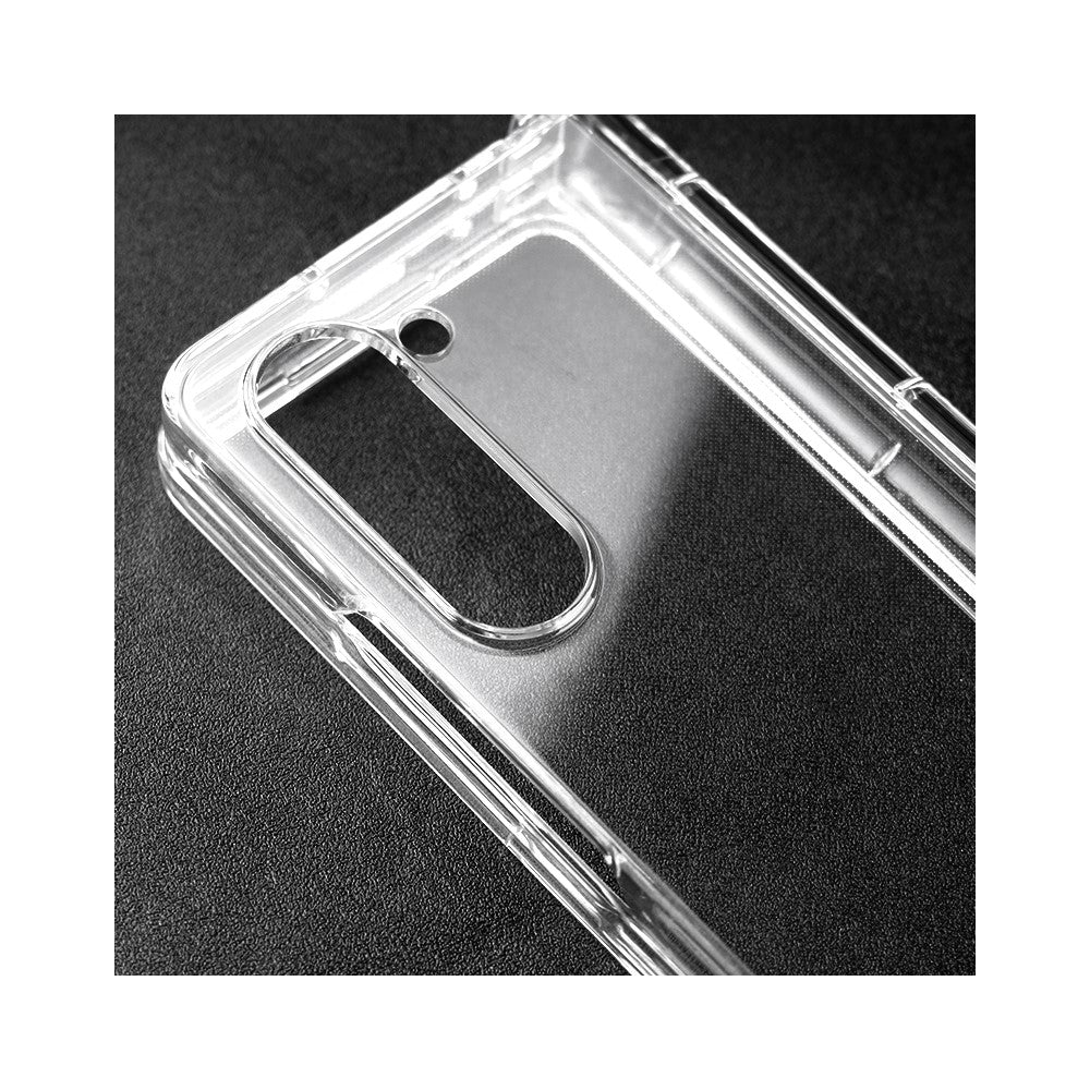 For Samsung Galaxy Z Fold5 5G Hard PC Clear Back Cover Hinge Protection Anti-Scratch Phone Case