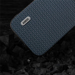 ABEEL For iPhone 14 Plus Protective Phone Case Cowhide Leather Coated PC+TPU Luxury Textured Cover