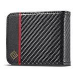 LC.IMEEKE For Samsung Galaxy Z Flip3 5G PU Leather Case Carbon Fiber Texture Card Holder Phone Cover