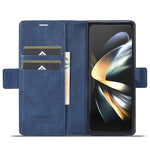 LC.IMEEKE For Samsung Galaxy Z Fold5 5G RFID Blocking Phone Case Wallet PU Leather Stand Cover