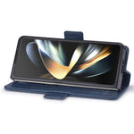 LC.IMEEKE For Samsung Galaxy Z Fold5 5G RFID Blocking Phone Case Wallet PU Leather Stand Cover