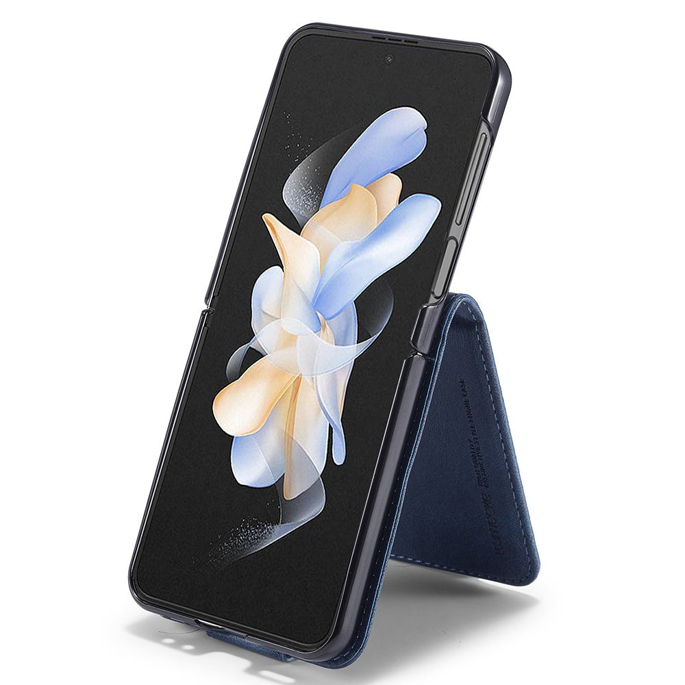 LC.IMEEKE For Samsung Galaxy Z Flip5 5G PU Leather Phone Cover RFID Blocking Card Slot Case