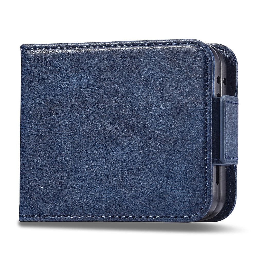 LC.IMEEKE For Samsung Galaxy Z Flip5 5G PU Leather Phone Cover RFID Blocking Card Slot Case