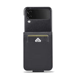 LC.IMEEKE Läderfodral till Samsung Galaxy Z Flip4 5G, Korthållare med Kolfibertextur