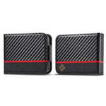 LC.IMEEKE Läderfodral till Samsung Galaxy Z Flip4 5G, Korthållare med Kolfibertextur
