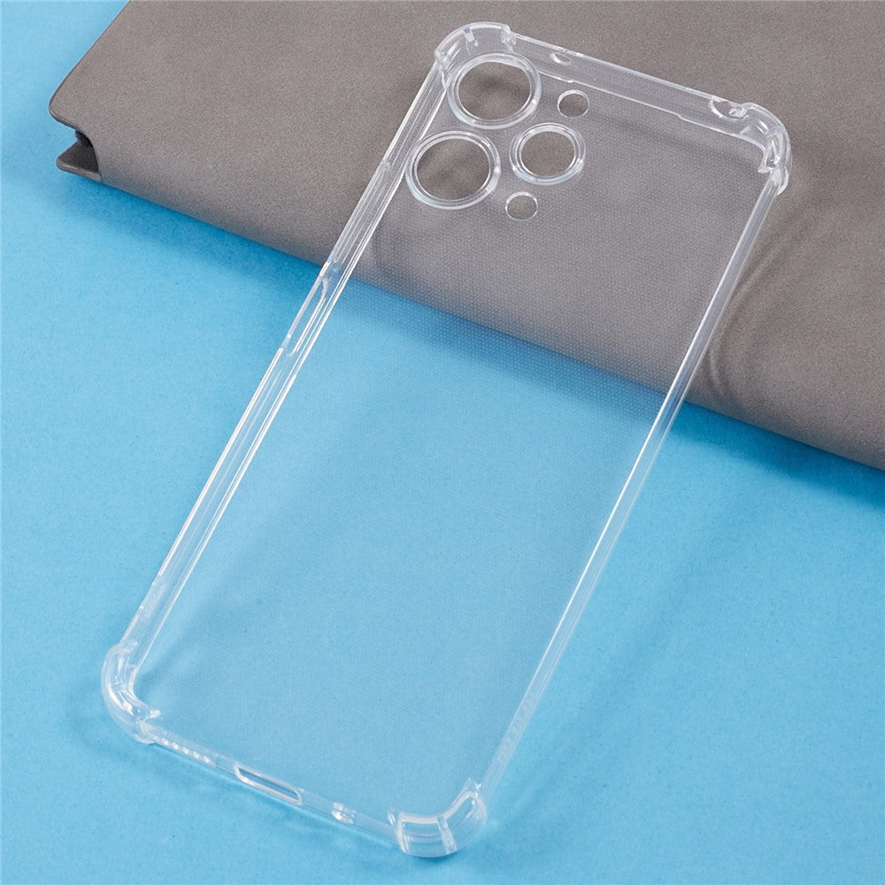 For Xiaomi Redmi 12 4G Four Corners Drop Resistant TPU Case Transparent Phone Cover