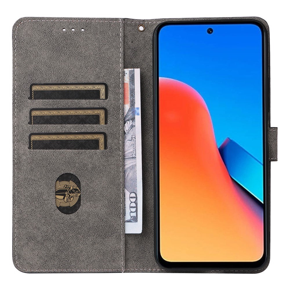 For Xiaomi Redmi 12 4G / 12 5G (Global) / Note 12R 5G / Poco M6 Pro 5G RFID Blocking Wallet Stand Cover Anti-drop Leather Phone Case