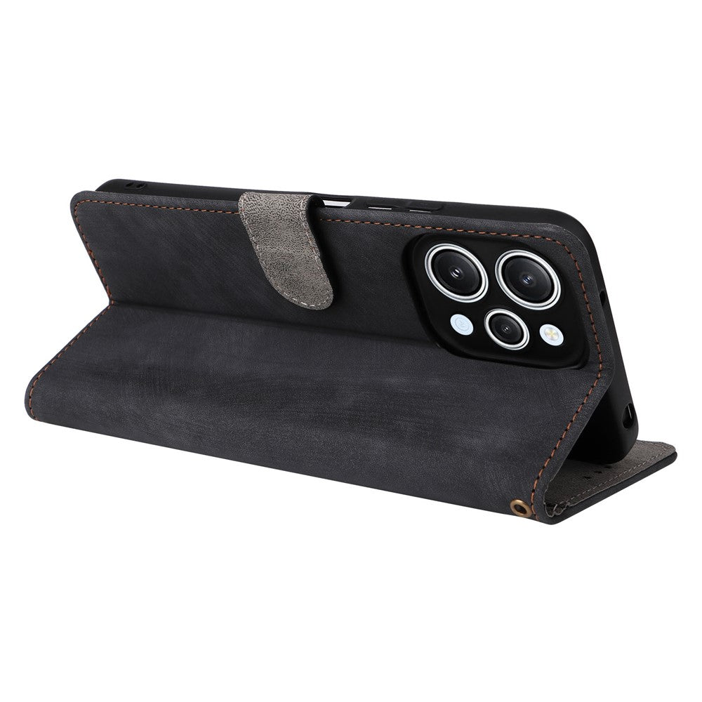 For Xiaomi Redmi 12 4G / 12 5G (Global) / Note 12R 5G / Poco M6 Pro 5G RFID Blocking Wallet Stand Cover Anti-drop Leather Phone Case