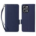 Xiaomi Redmi 12 4G / 12 5G (Global) / Note 12R 5G / Poco M6 Pro 5G Litchi Texture Stand Phone Case Anti-fall PU Leather Fold Cover