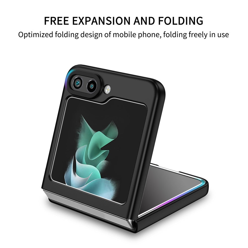 Samsung Galaxy Z Flip5 5G mobilskal stötsäkert hårt PC-skal med stöd