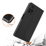 For Xiaomi Redmi Note 12 Pro 4G / Redmi Note 11 Pro 4G (MediaTek) / 5G (Qualcomm) PU Leather Stand Case with Mirror Design Card Holder