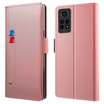 For Xiaomi Redmi Note 12 Pro 4G / Redmi Note 11 Pro 4G (MediaTek) / 5G (Qualcomm) PU Leather Stand Case with Mirror Design Card Holder