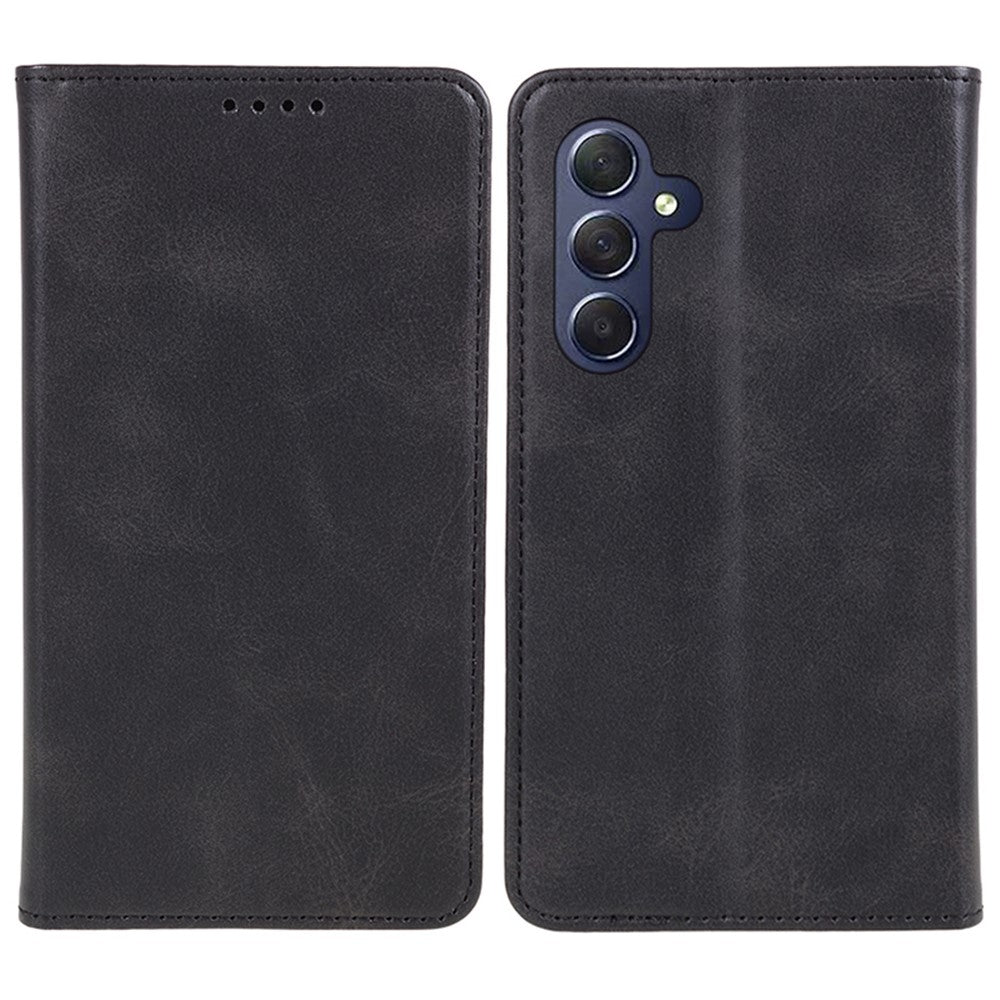 For Samsung Galaxy A25 5G (Global) (161.0 x 76.5 x 8.3mm) Wallet Calf Texture Phone Case Shockproof PU Leather Shell Flip Stand Cover