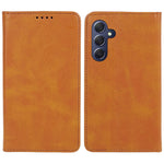 For Samsung Galaxy A25 5G (Global) (161.0 x 76.5 x 8.3mm) Wallet Calf Texture Phone Case Shockproof PU Leather Shell Flip Stand Cover