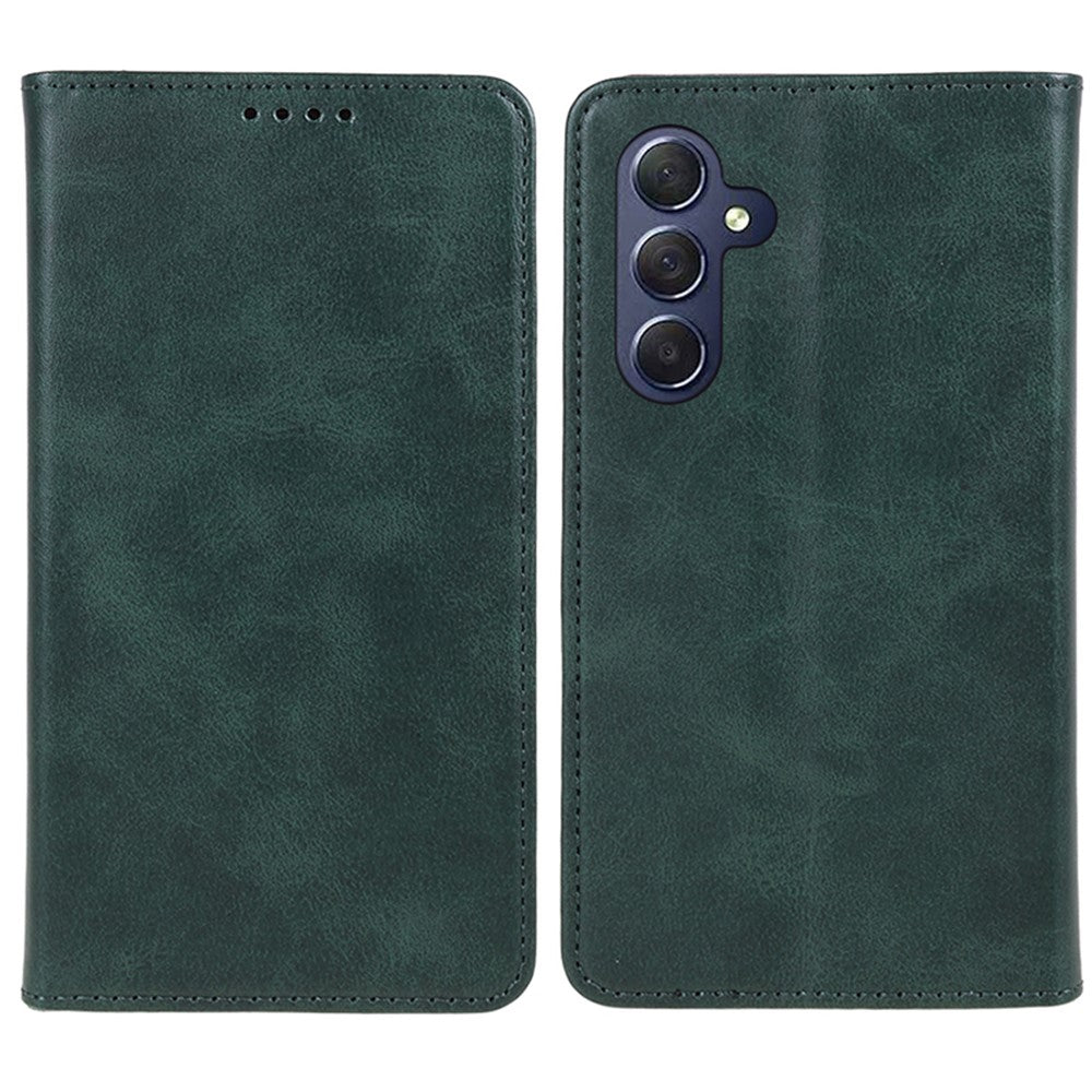 For Samsung Galaxy A25 5G (Global) (161.0 x 76.5 x 8.3mm) Wallet Calf Texture Phone Case Shockproof PU Leather Shell Flip Stand Cover