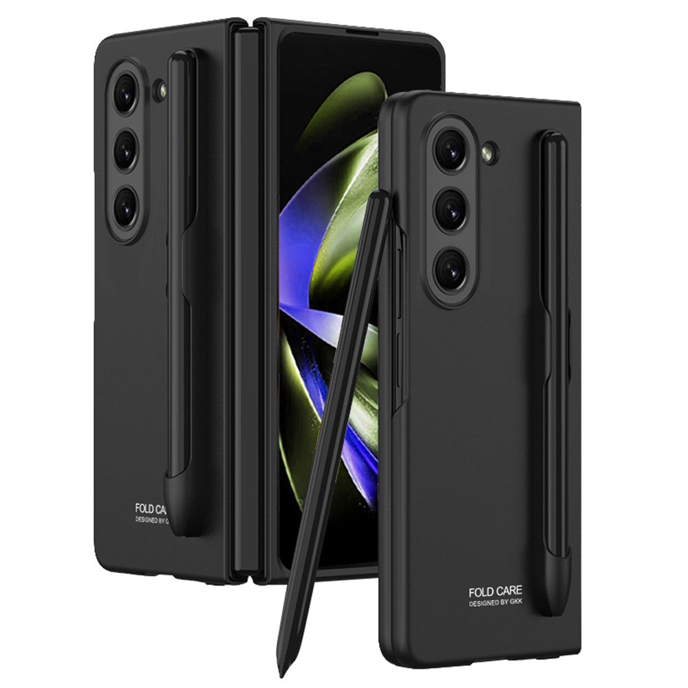 GKK Phone Case for Samsung Galaxy Z Fold5 5G Hard PC Ultra Thin Protective Cover with Pen Slot