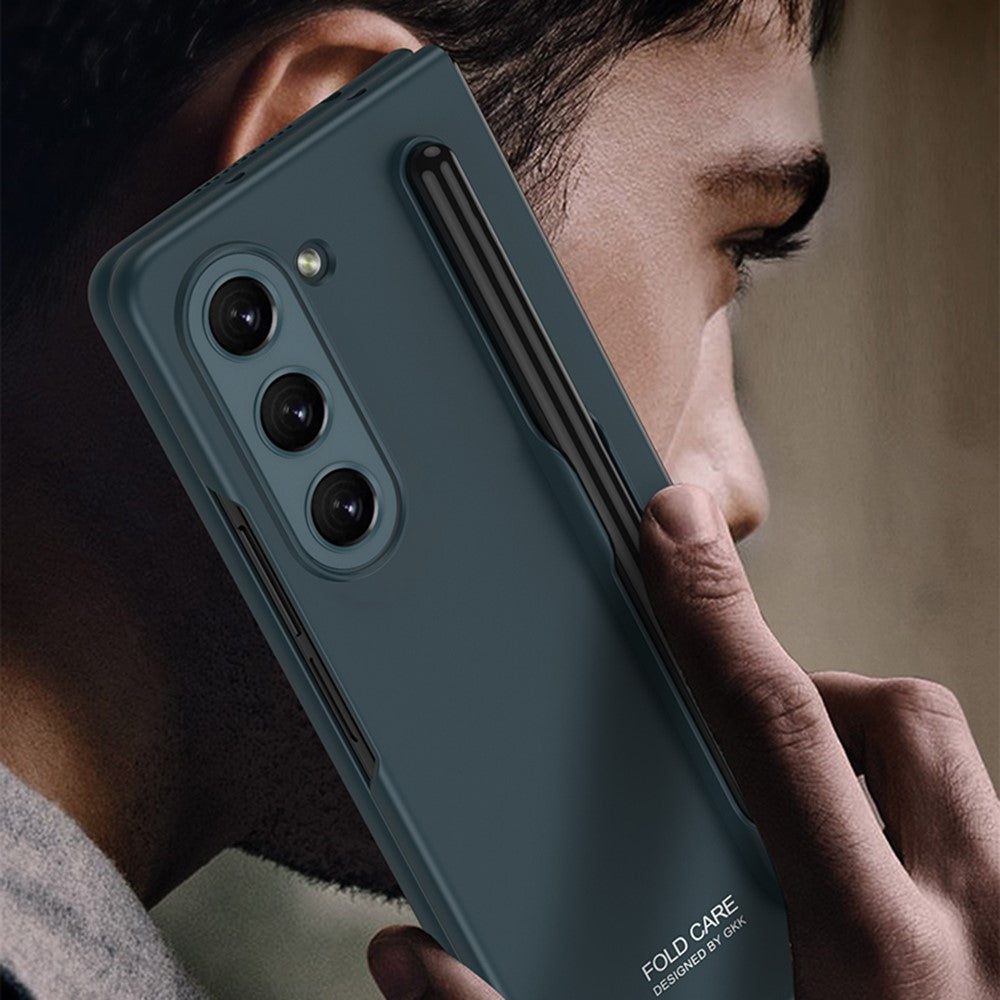 GKK Phone Case for Samsung Galaxy Z Fold5 5G Hard PC Ultra Thin Protective Cover with Pen Slot