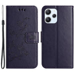 For Xiaomi Redmi 12 4G Wallet Stand Phone Case Butterfly Flower Imprinted PU Leather Cover