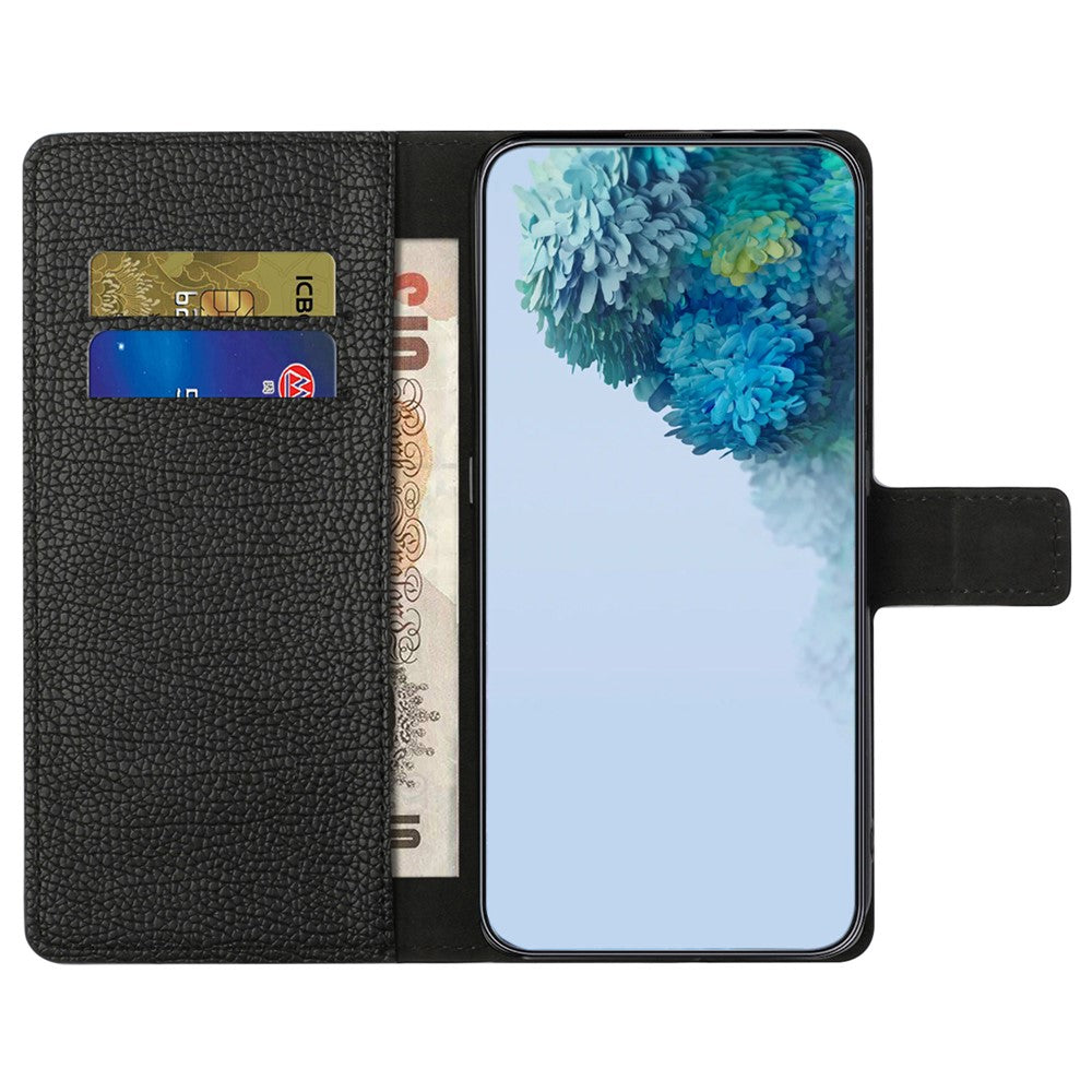 For Xiaomi Redmi 12 4G Litchi Texture Wallet Phone Case PU Leather Full Protection Stand Cover