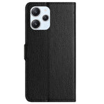 For Xiaomi Redmi 12 4G Litchi Texture Wallet Phone Case PU Leather Full Protection Stand Cover