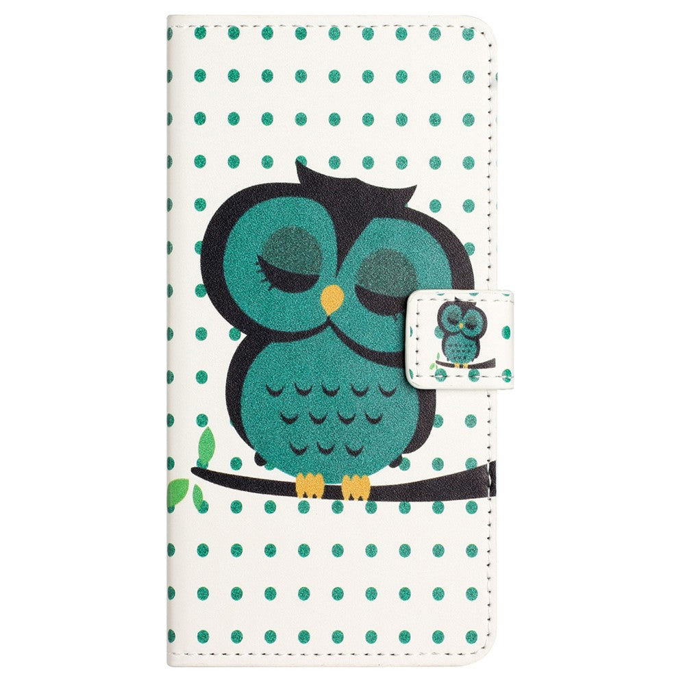 PU Leather Cover for Samsung Galaxy S23 FE Pattern Printing Wallet Stand Phone Case