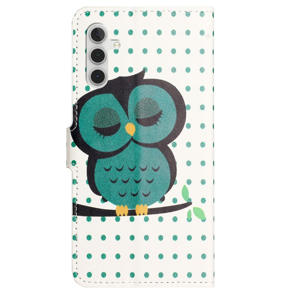 PU Leather Cover for Samsung Galaxy S23 FE Pattern Printing Wallet Stand Phone Case