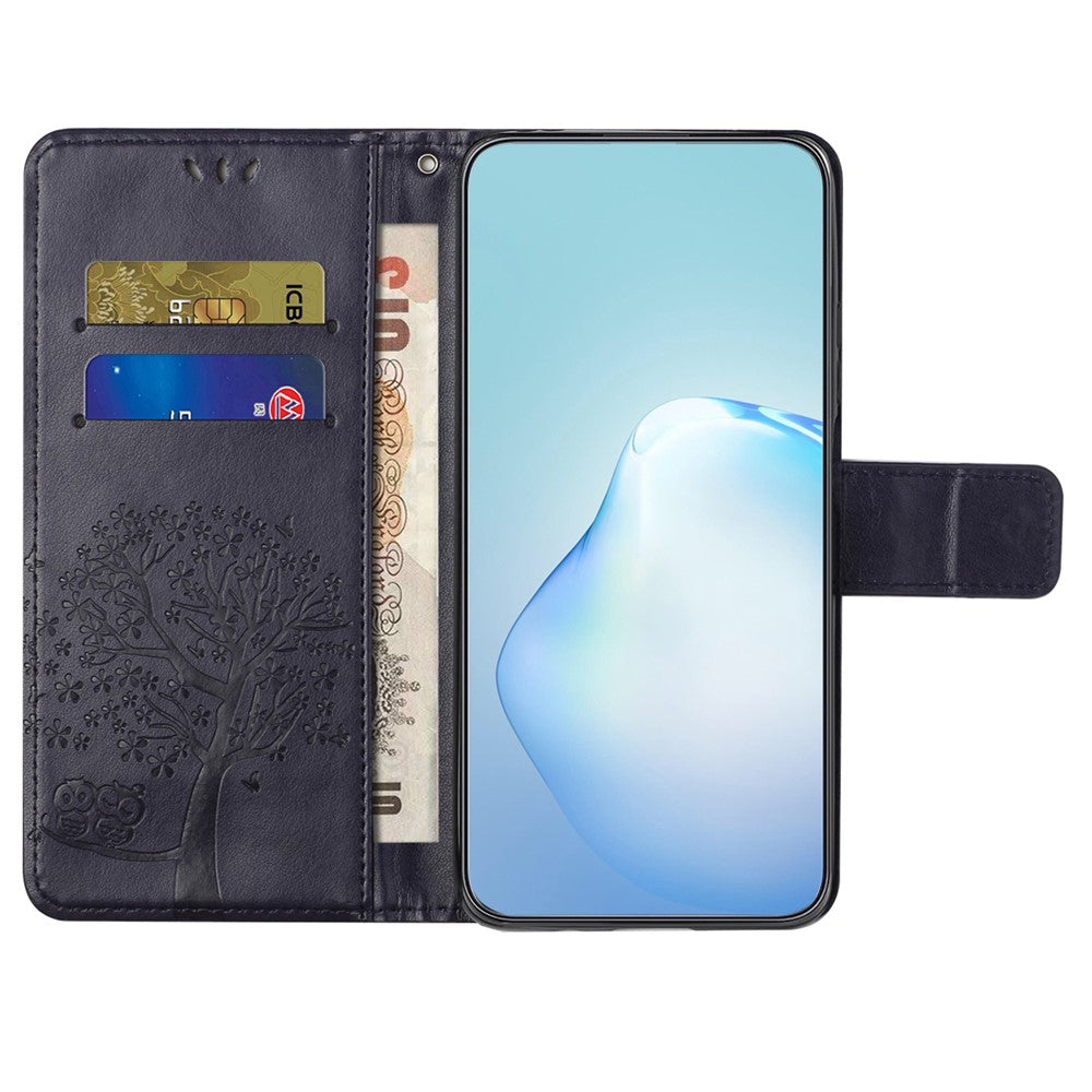 Wallet Case for Samsung Galaxy S23 FE Owl Tree Imprinted PU Leather Stand Phone Cover