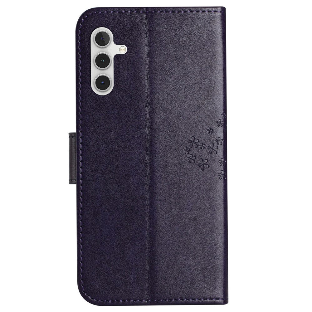 Wallet Case for Samsung Galaxy S23 FE Owl Tree Imprinted PU Leather Stand Phone Cover