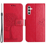 Wallet Case for Samsung Galaxy S23 FE Owl Tree Imprinted PU Leather Stand Phone Cover