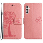 Wallet Case for Samsung Galaxy S23 FE Owl Tree Imprinted PU Leather Stand Phone Cover