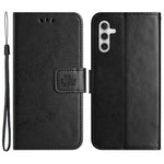 For Samsung Galaxy S23 FE PU Leather Wallet Phone Case Butterfly Flower Imprinted Stand Cover