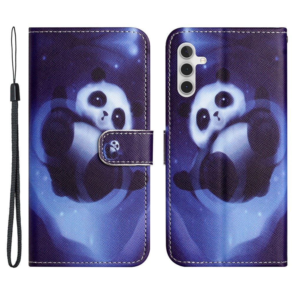 For Samsung Galaxy S23 FE 3D Pattern Printing Stand Cover PU Leather Wallet Phone Case
