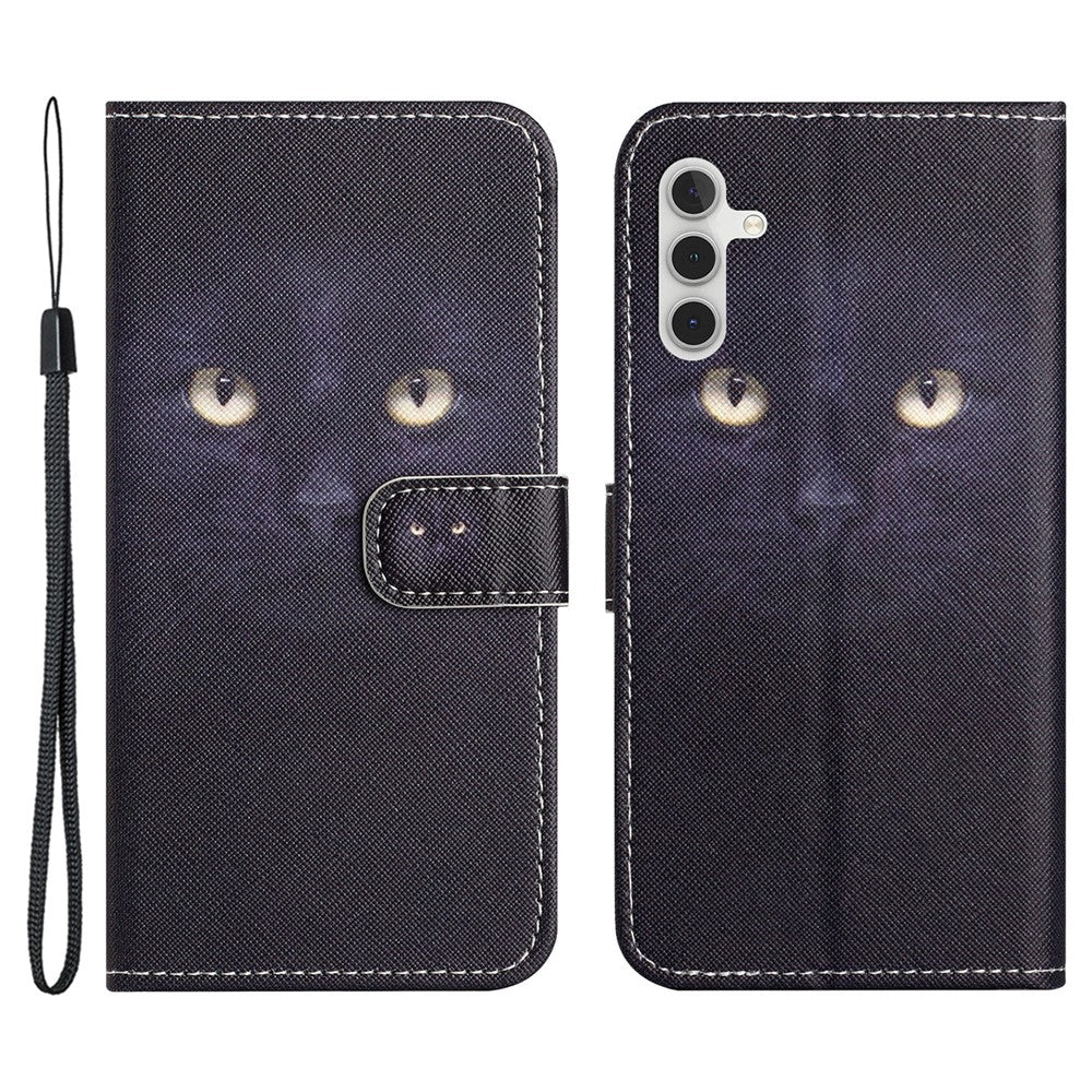 For Samsung Galaxy S23 FE 3D Pattern Printing Stand Cover PU Leather Wallet Phone Case