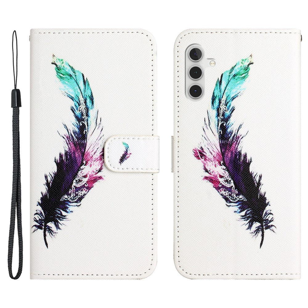 For Samsung Galaxy S23 FE 3D Pattern Printing Stand Cover PU Leather Wallet Phone Case