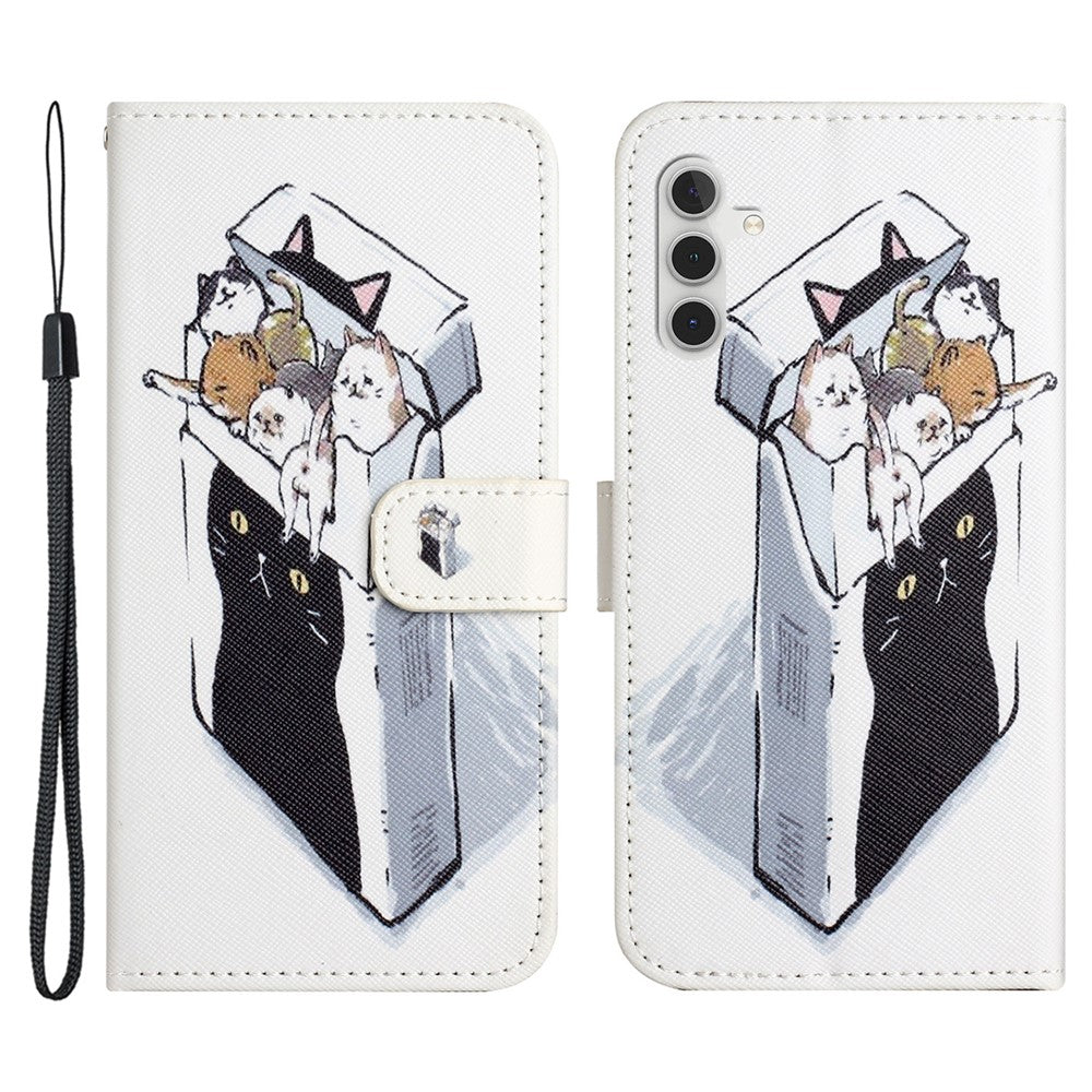 For Samsung Galaxy S23 FE 3D Pattern Printing Stand Cover PU Leather Wallet Phone Case