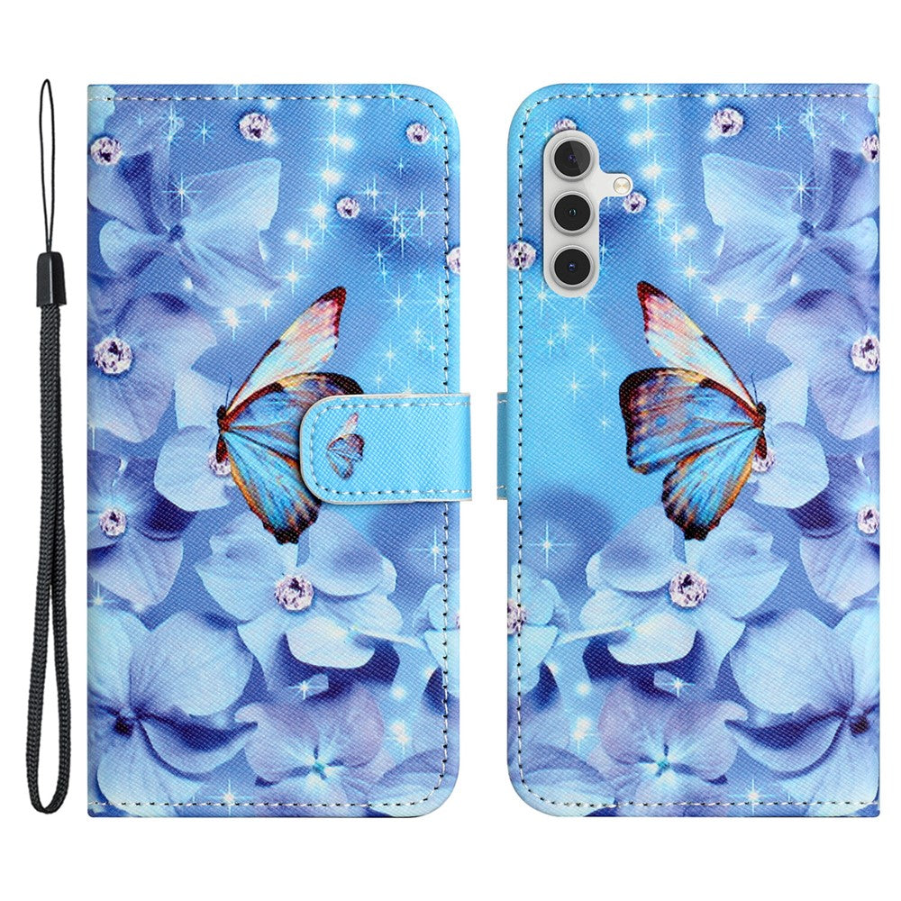 For Samsung Galaxy S23 FE 3D Pattern Printing Stand Cover PU Leather Wallet Phone Case