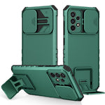 For Samsung Galaxy A52 4G / A52 5G / A52s 5G PC+TPU Kickstand Cover Slide Camera Lid Phone Case