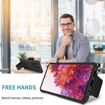 Samsung Galaxy S20 FE 4G / FE 5G / Lite / FE 2022 Skjutbart kameralock Bakstycke Stativ PC+TPU mobilskal