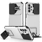 For Samsung Galaxy A23 4G / A23 5G (Global Version) Slide Camera Lid Phone Case PC+TPU Kickstand Cover