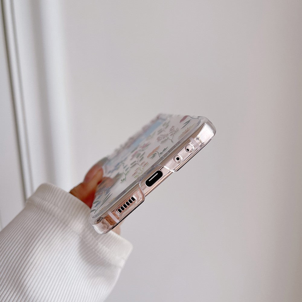 Hårdt PC-telefoncover til Samsung Galaxy Z Flip5 5G med mønstertryk, beskyttende telefoncover