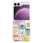 Hårdt PC-telefoncover til Samsung Galaxy Z Flip5 5G med mønstertryk, beskyttende telefoncover