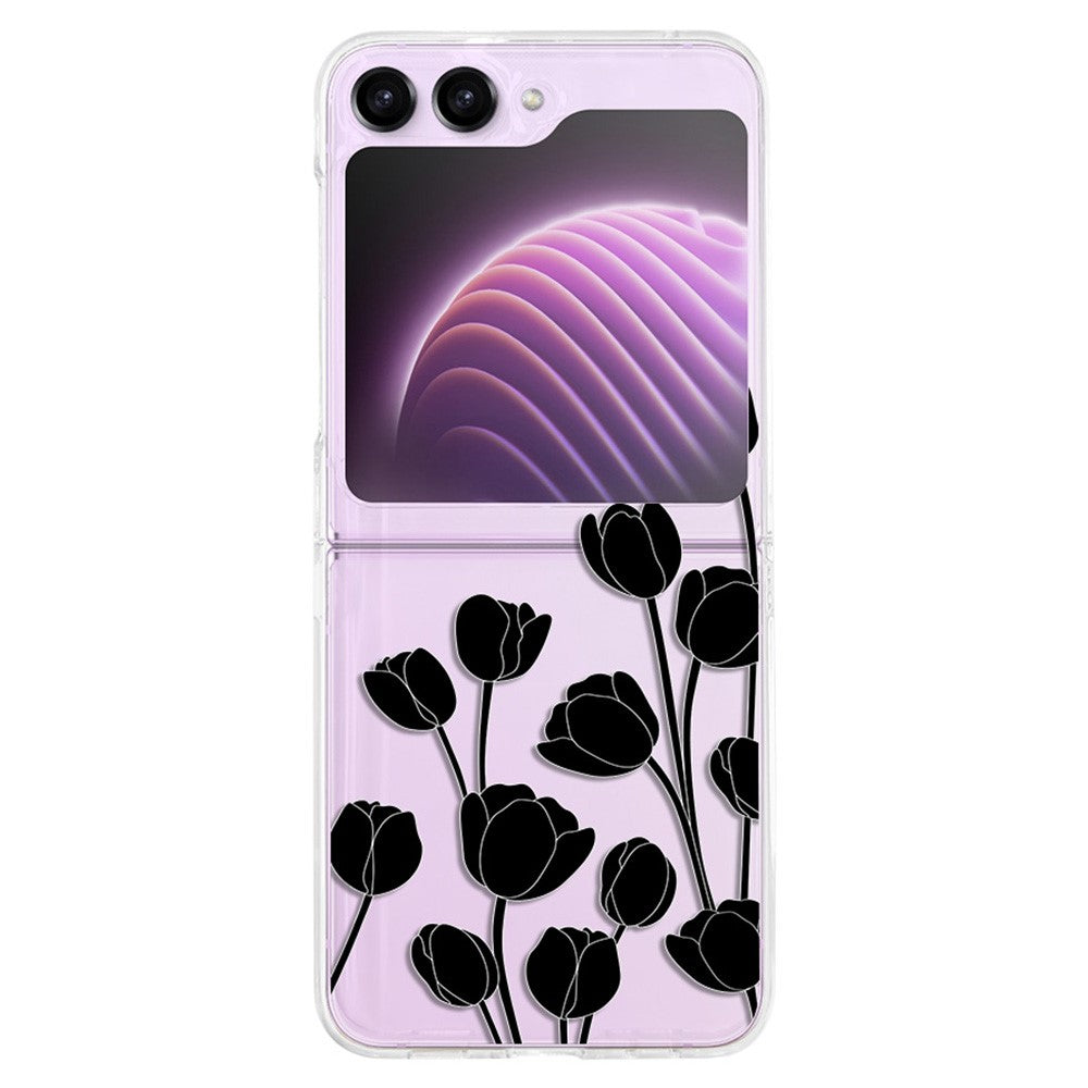 Hardt PC-telefoncover til Samsung Galaxy Z Flip5 5G, beskyttende telefoncover med mønsterprint