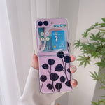 Hardt PC-telefoncover til Samsung Galaxy Z Flip5 5G, beskyttende telefoncover med mønsterprint