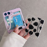 Hardt PC-telefoncover til Samsung Galaxy Z Flip5 5G, beskyttende telefoncover med mønsterprint