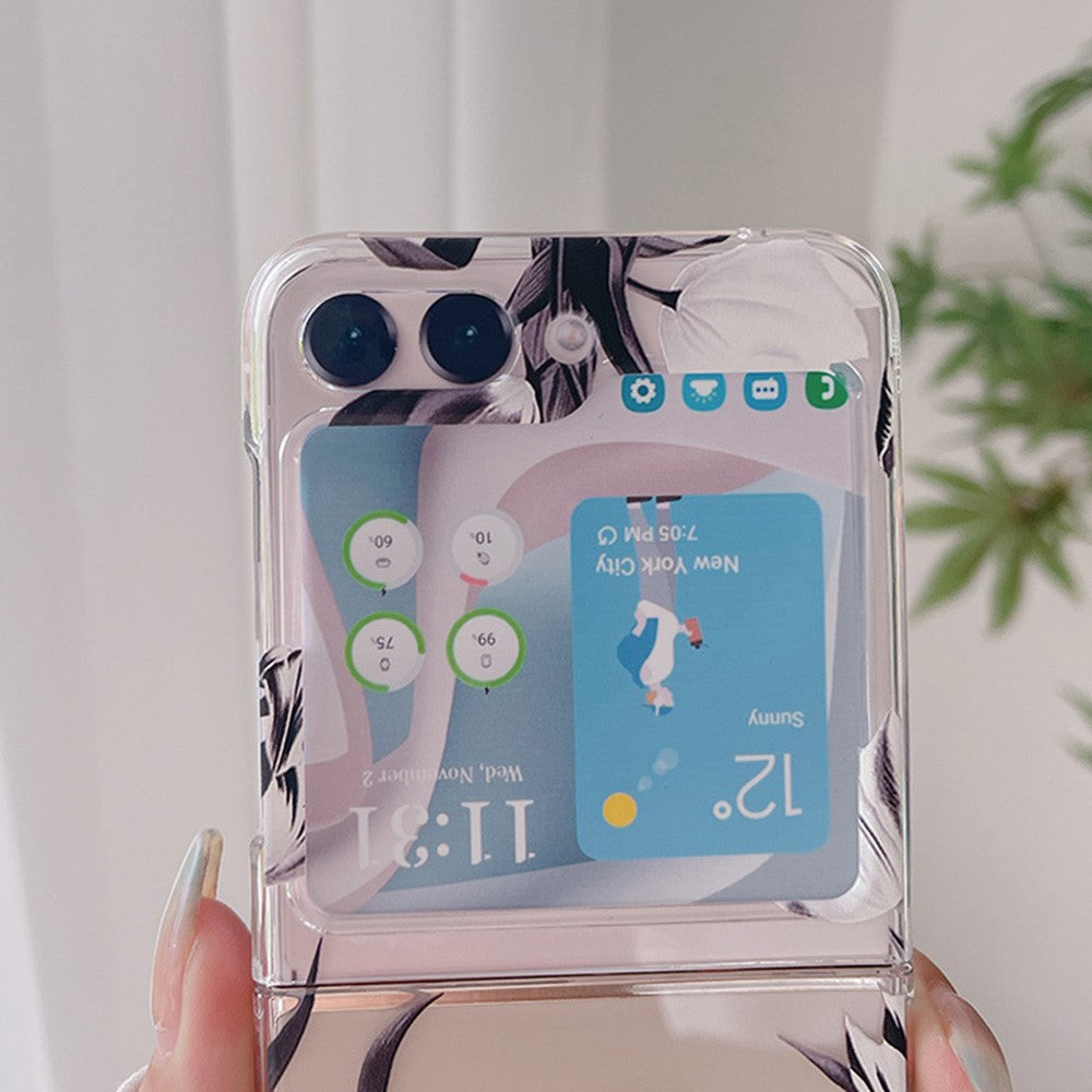 Hardt PC-telefoncover til Samsung Galaxy Z Flip5 5G, beskyttende telefoncover med mønsterprint
