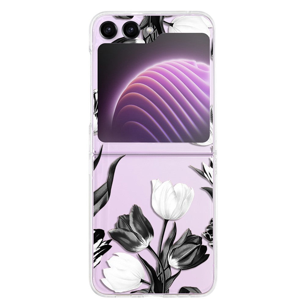 Hardt PC-telefoncover til Samsung Galaxy Z Flip5 5G, beskyttende telefoncover med mønsterprint